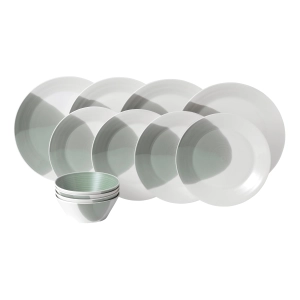 1815 Signature Dinnerware Set Green, 12 Piece Set