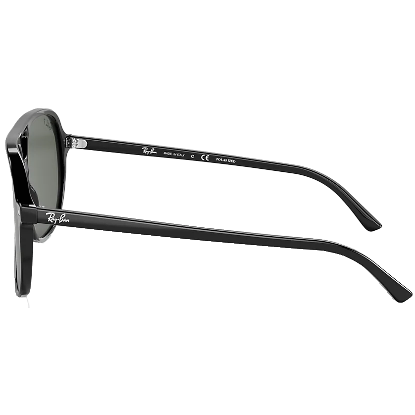 Bill - Low Bridge Black/Green Polarized