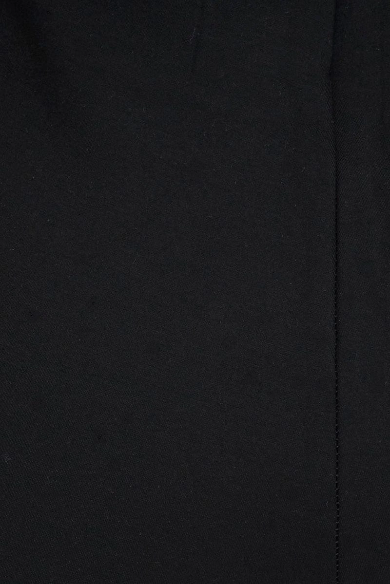 Black Leggings Mid Rise Ponte