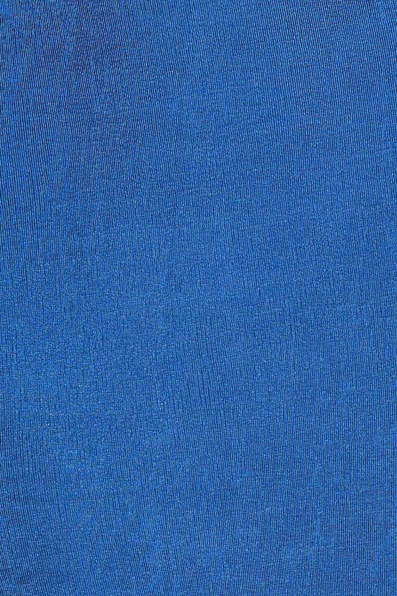 Blue Slip Skirt Midi