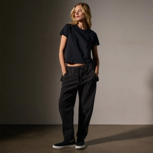 Cotton Terry Flight Pant - Black