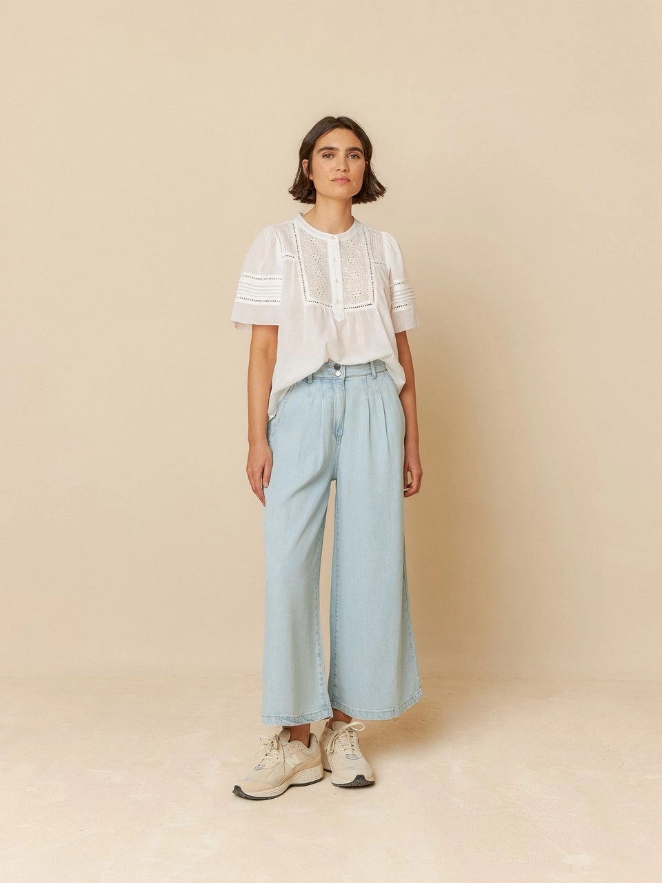 Denim Effect Pants Vf107 Tejano