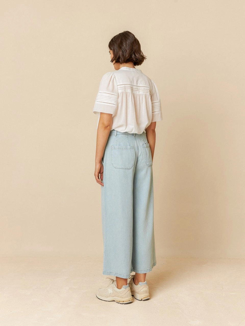 Denim Effect Pants Vf107 Tejano
