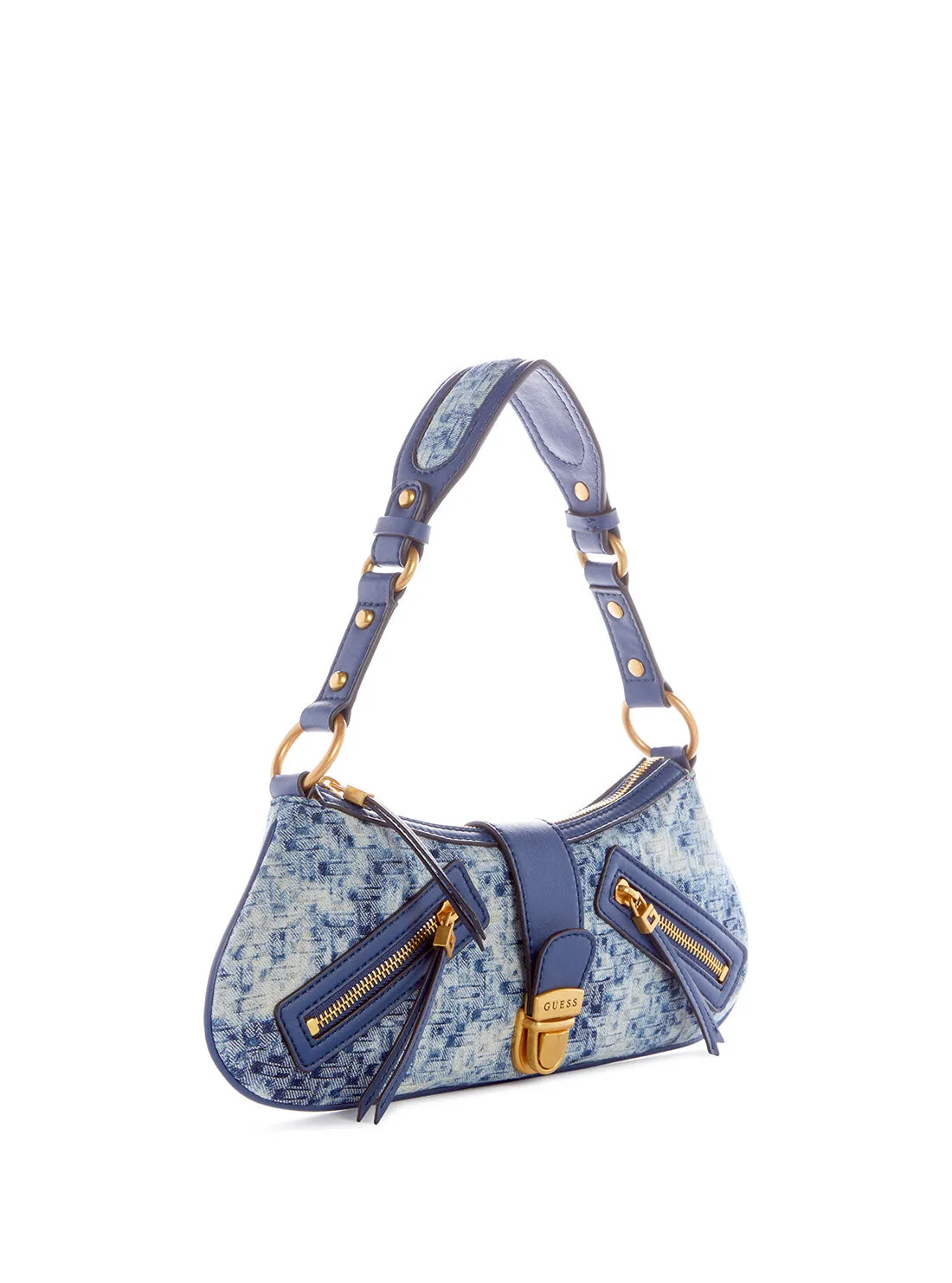 Denim Logo Belle Vintage Shoulder Bag