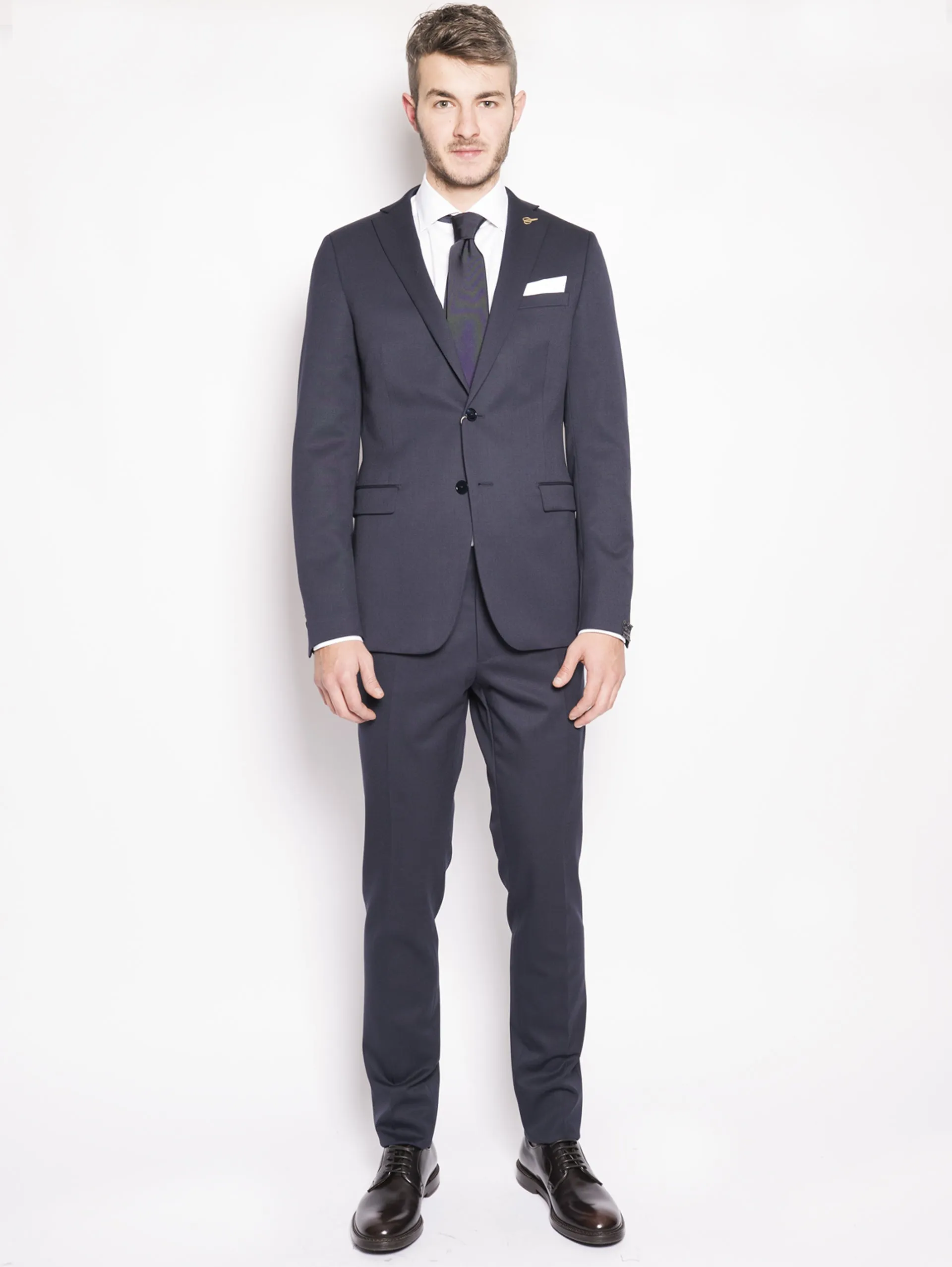 Dress in Fresh Blue Wool