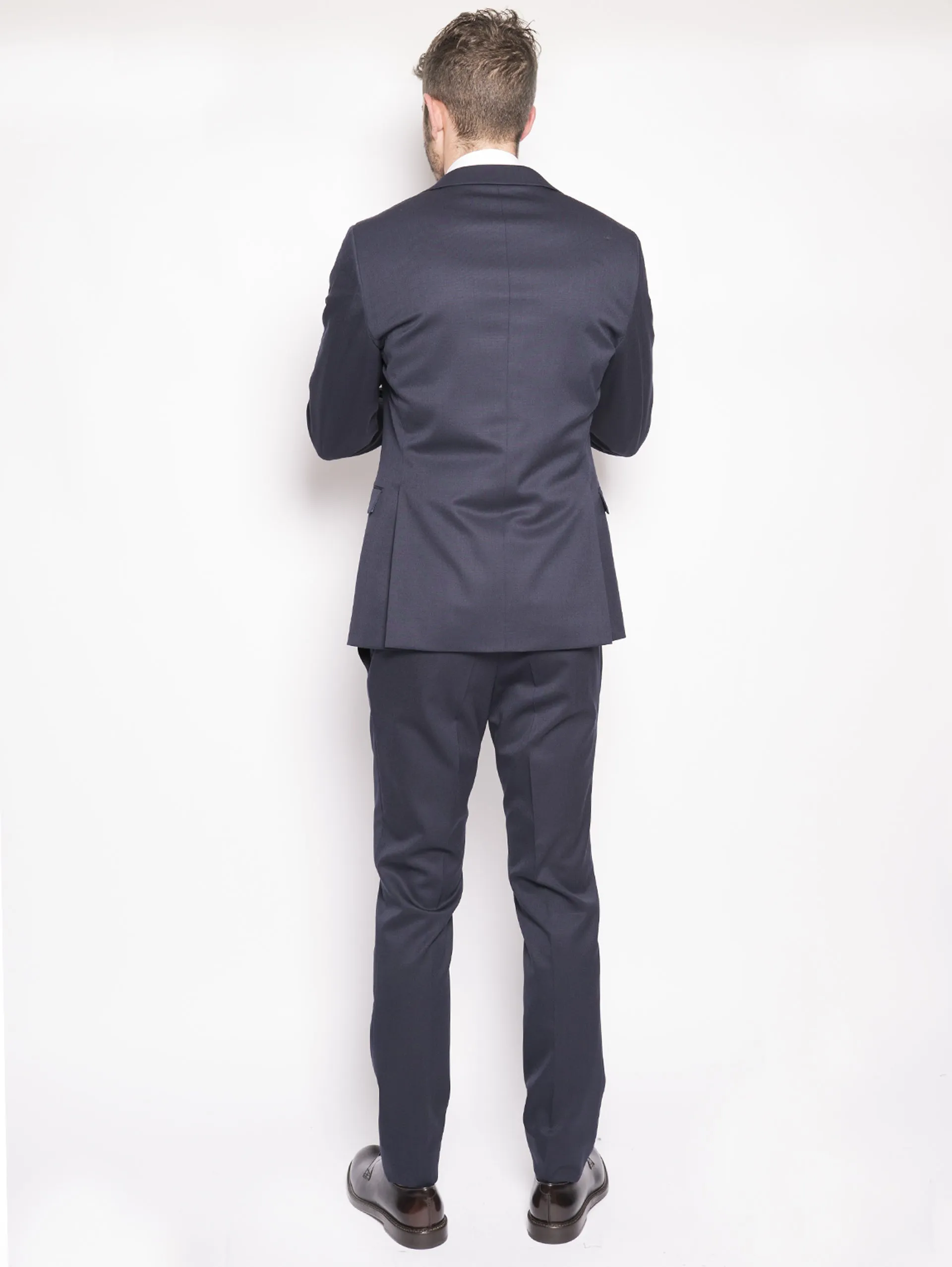 Dress in Fresh Blue Wool