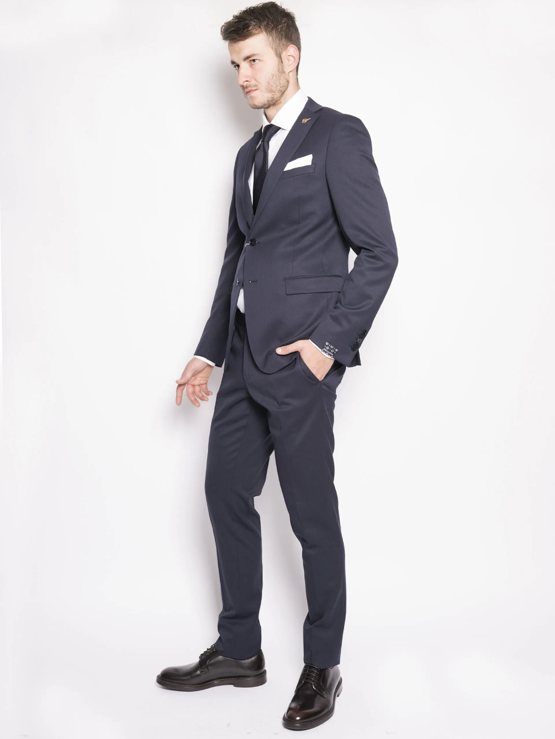 Dress in Fresh Blue Wool