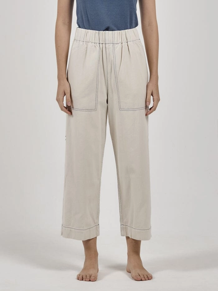 Ease Utility Pant - Vintage Bone / Botanical Blue