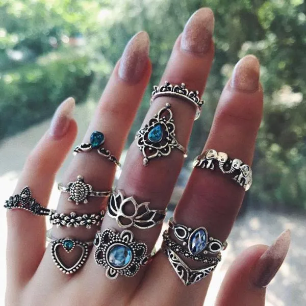 Elephant Ring Set 13 Pcs/Set