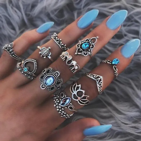 Elephant Ring Set 13 Pcs/Set
