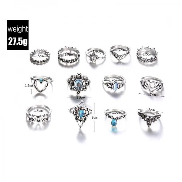 Elephant Ring Set 13 Pcs/Set