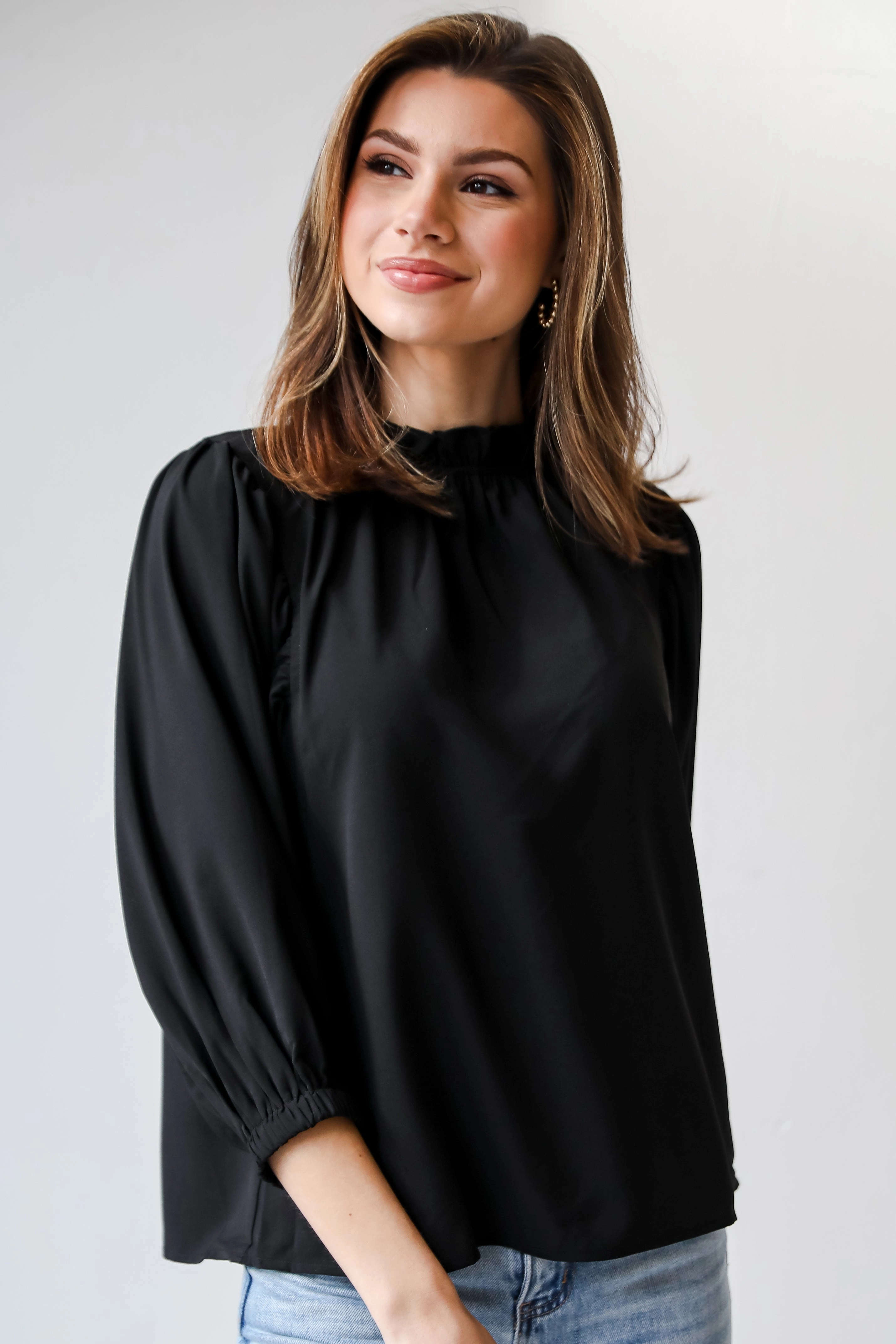 FINAL SALE - Isabelle Ruffle Blouse - DU DEAL