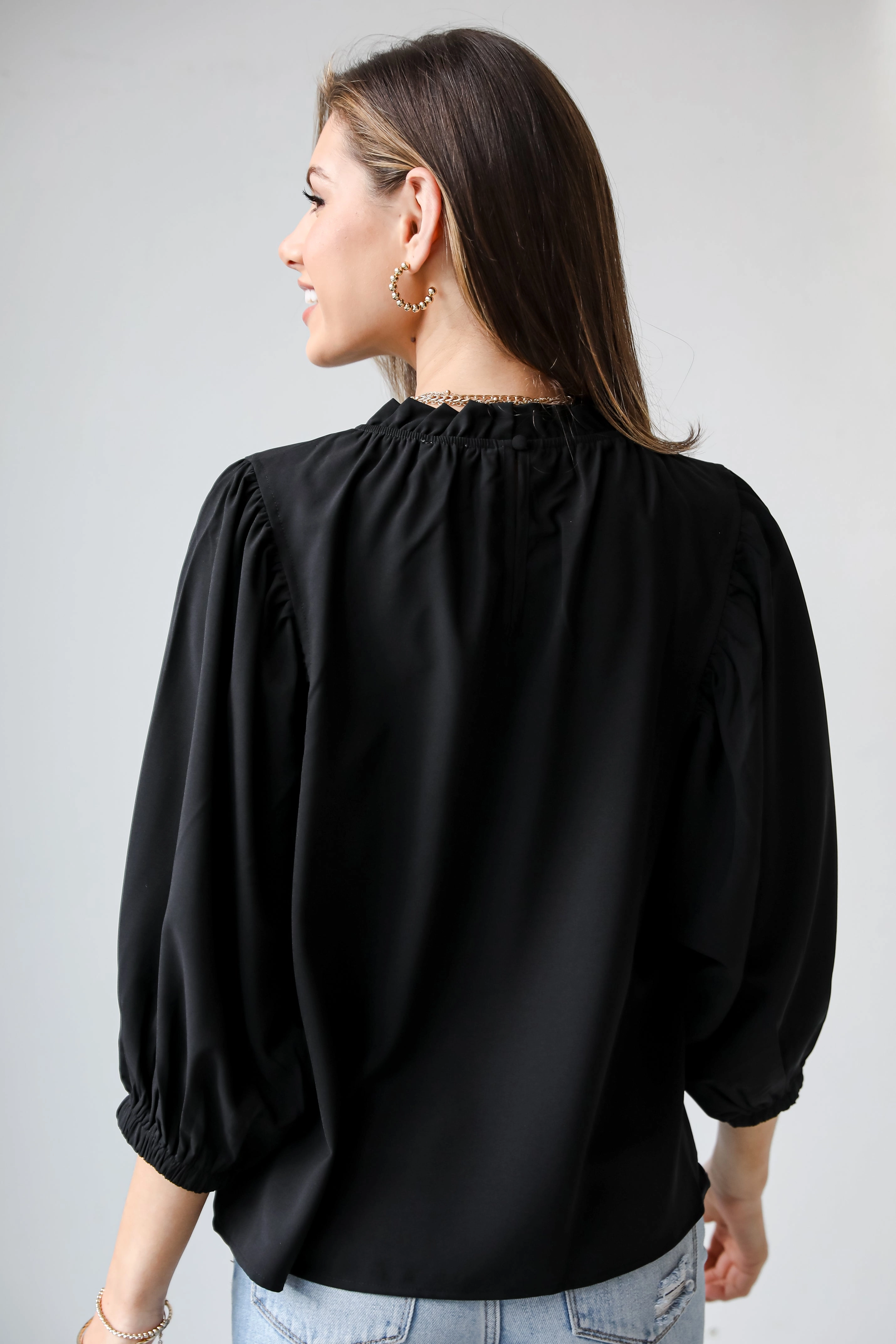 FINAL SALE - Isabelle Ruffle Blouse - DU DEAL