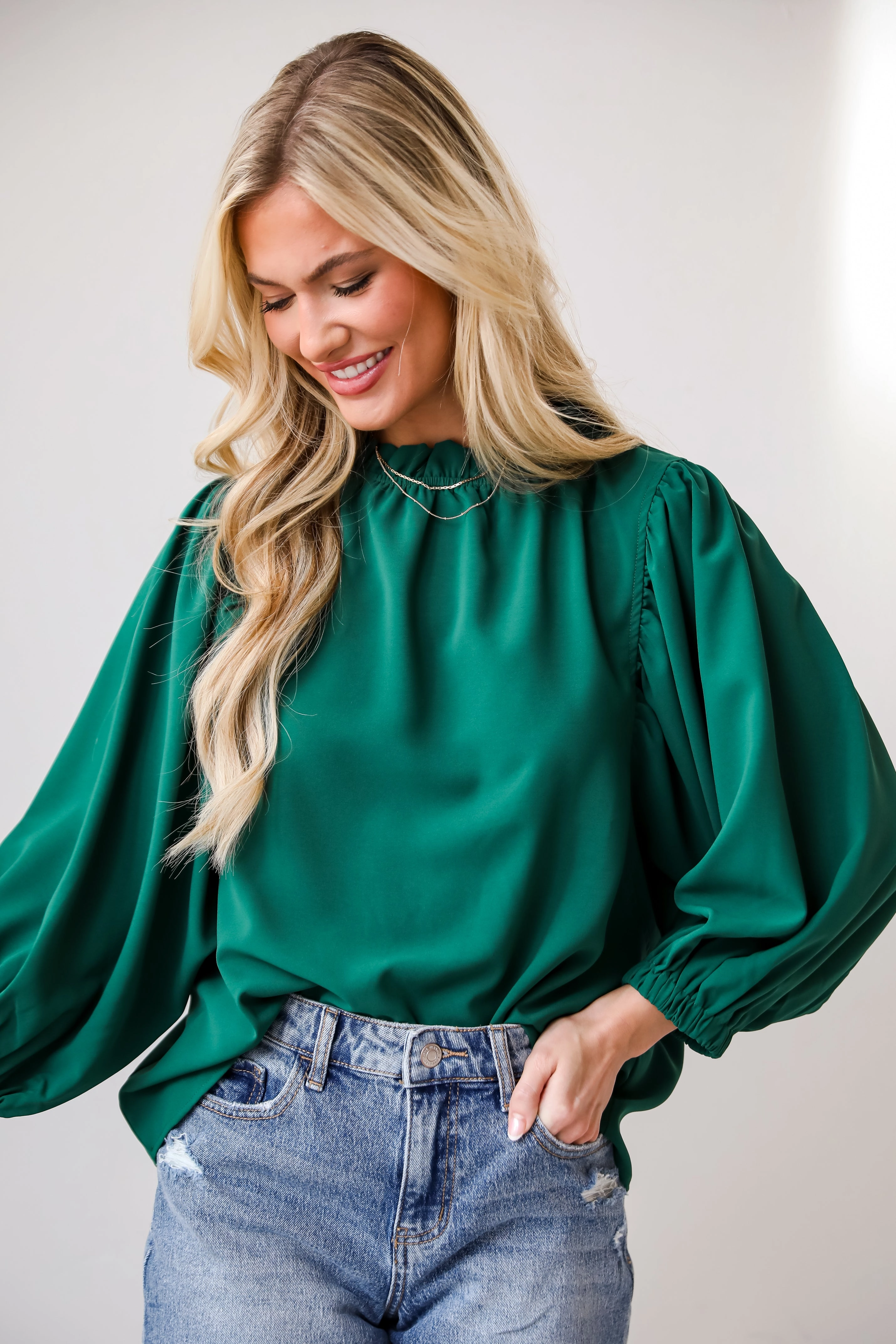 FINAL SALE - Isabelle Ruffle Blouse - DU DEAL