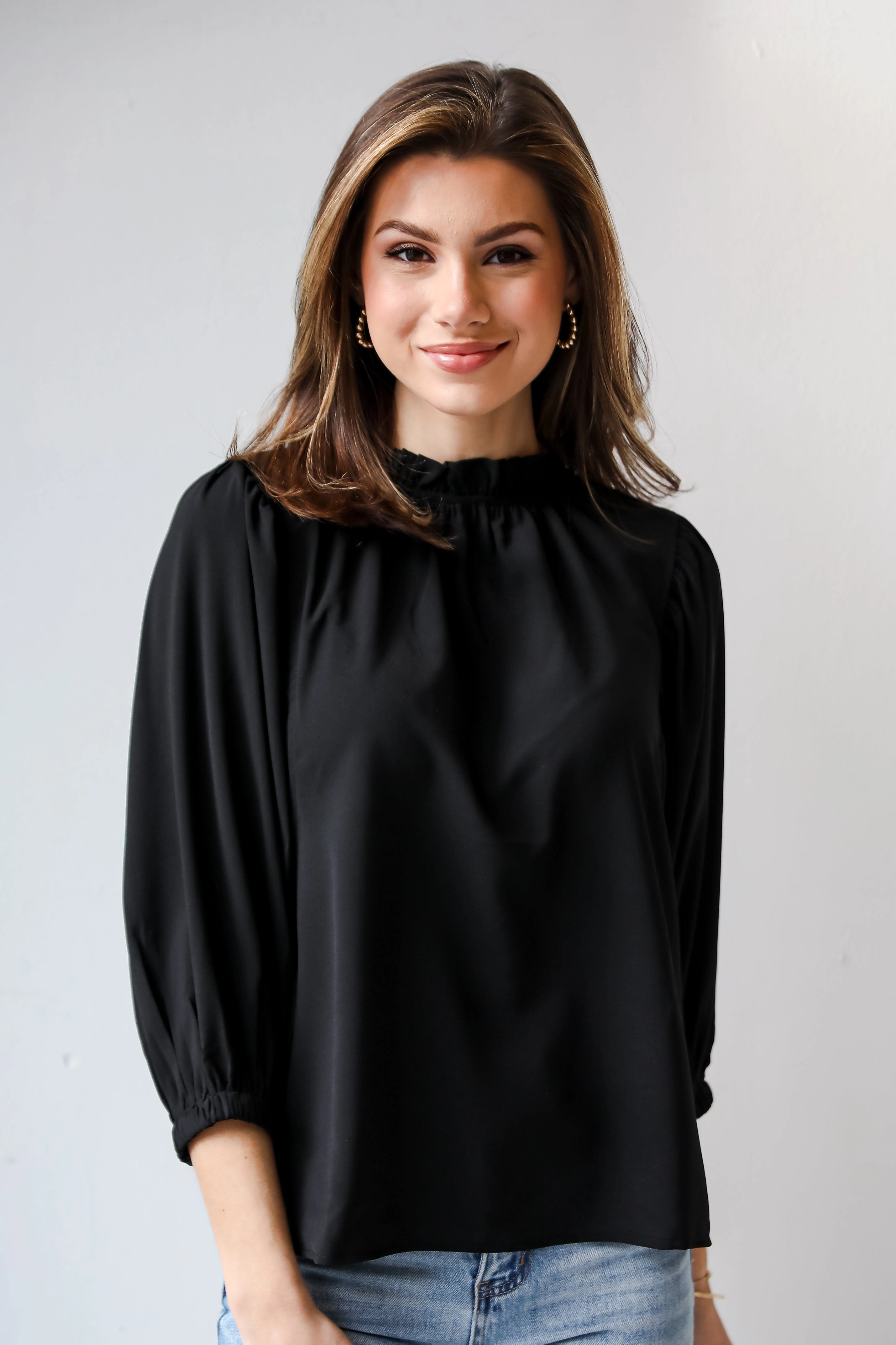 FINAL SALE - Isabelle Ruffle Blouse - DU DEAL