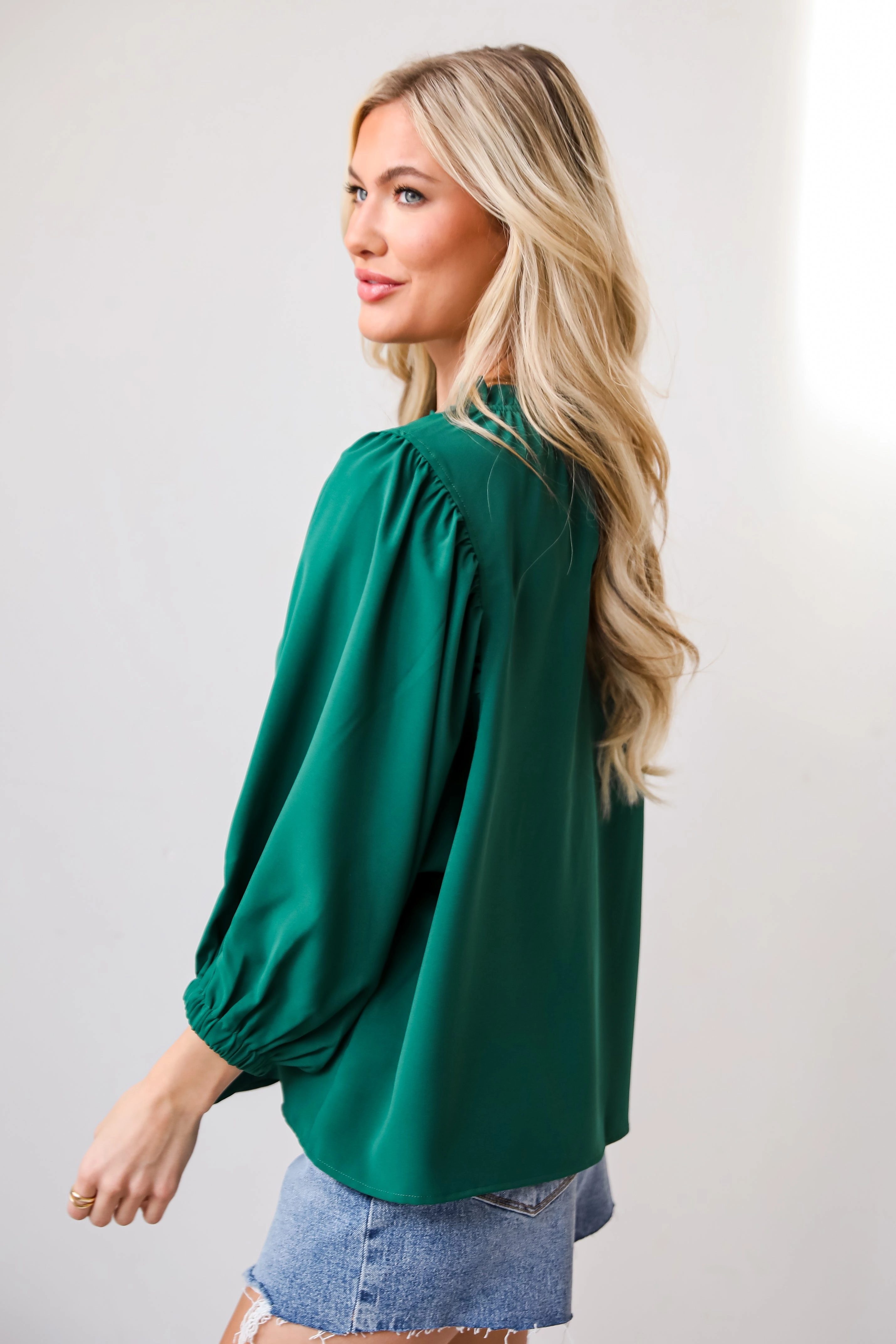 FINAL SALE - Isabelle Ruffle Blouse - DU DEAL