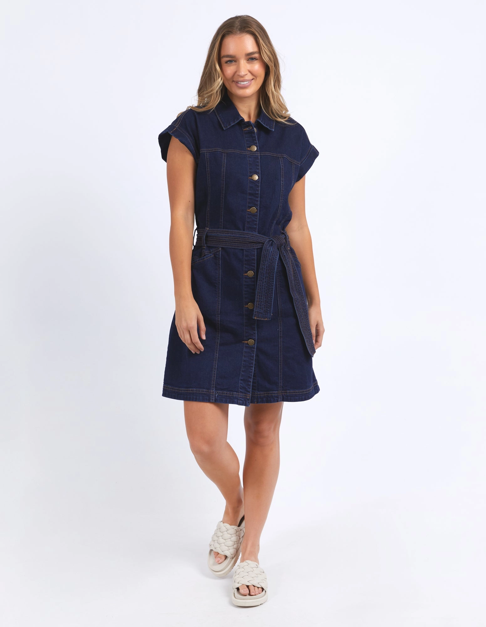 Foxwood Heidi Dress Dark Denim