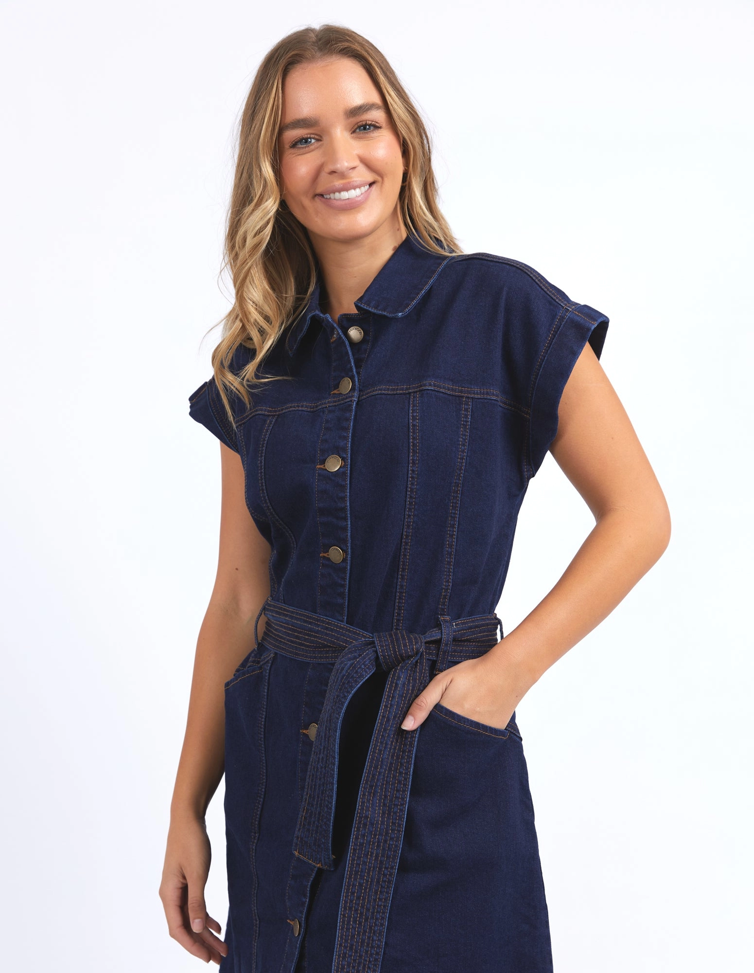 Foxwood Heidi Dress Dark Denim