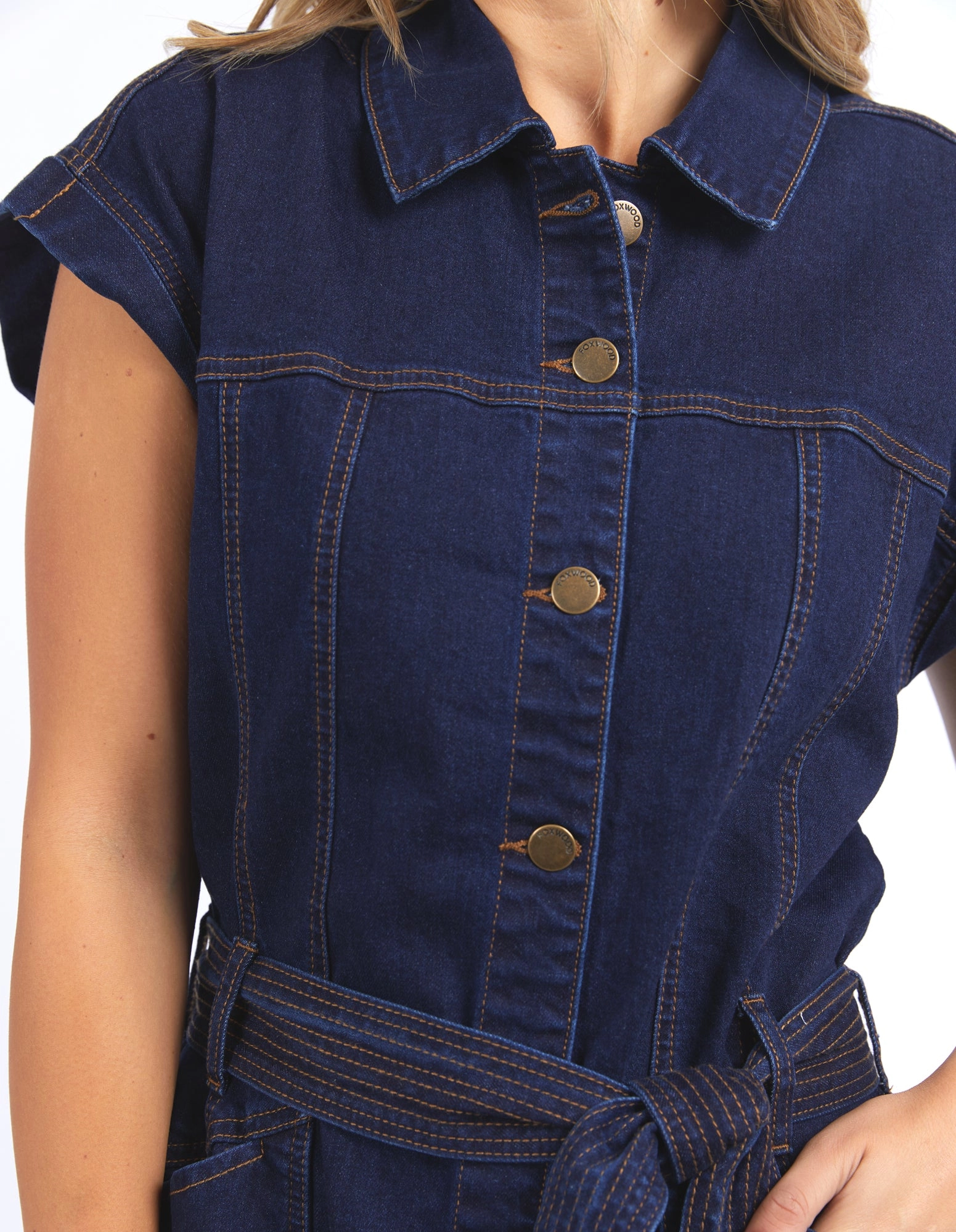 Foxwood Heidi Dress Dark Denim