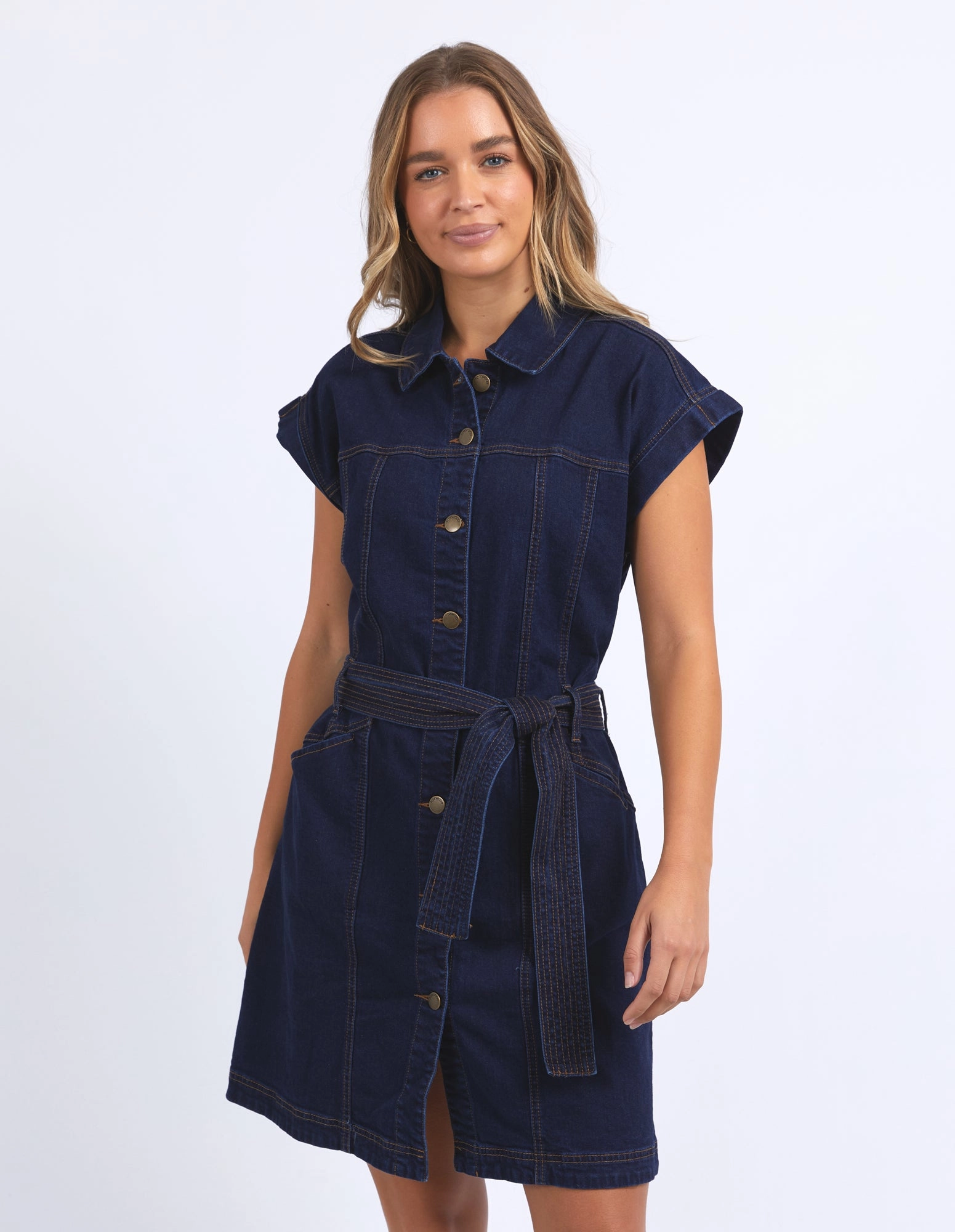 Foxwood Heidi Dress Dark Denim