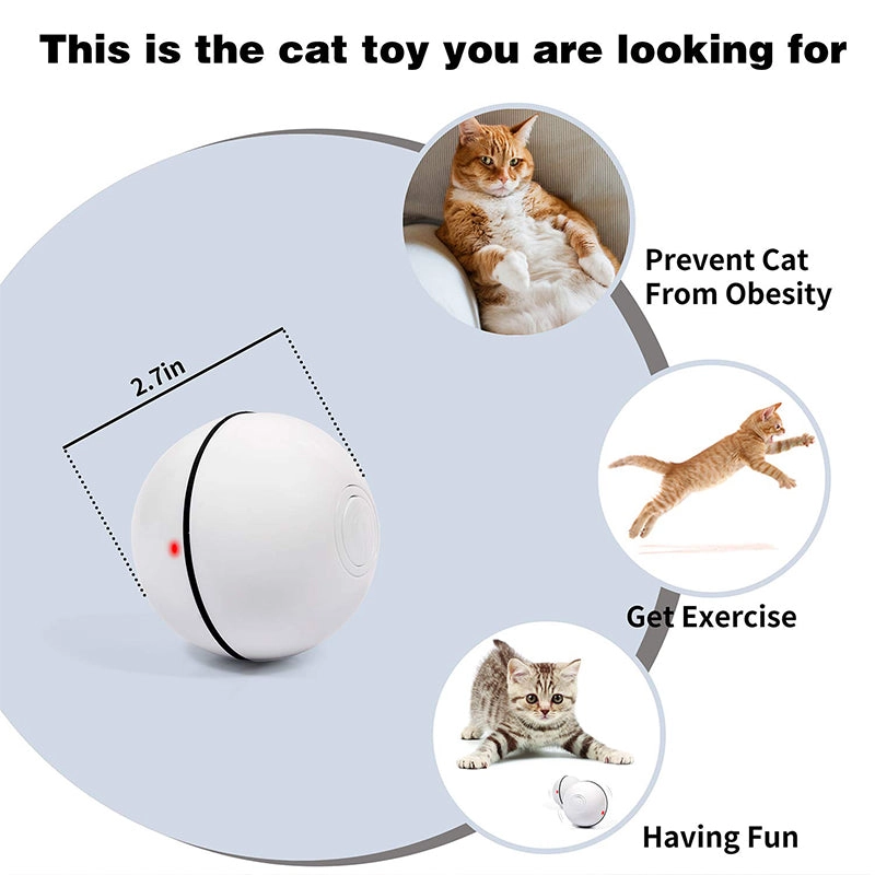 Led Light 360 Degree Self Rotating Ball Pets