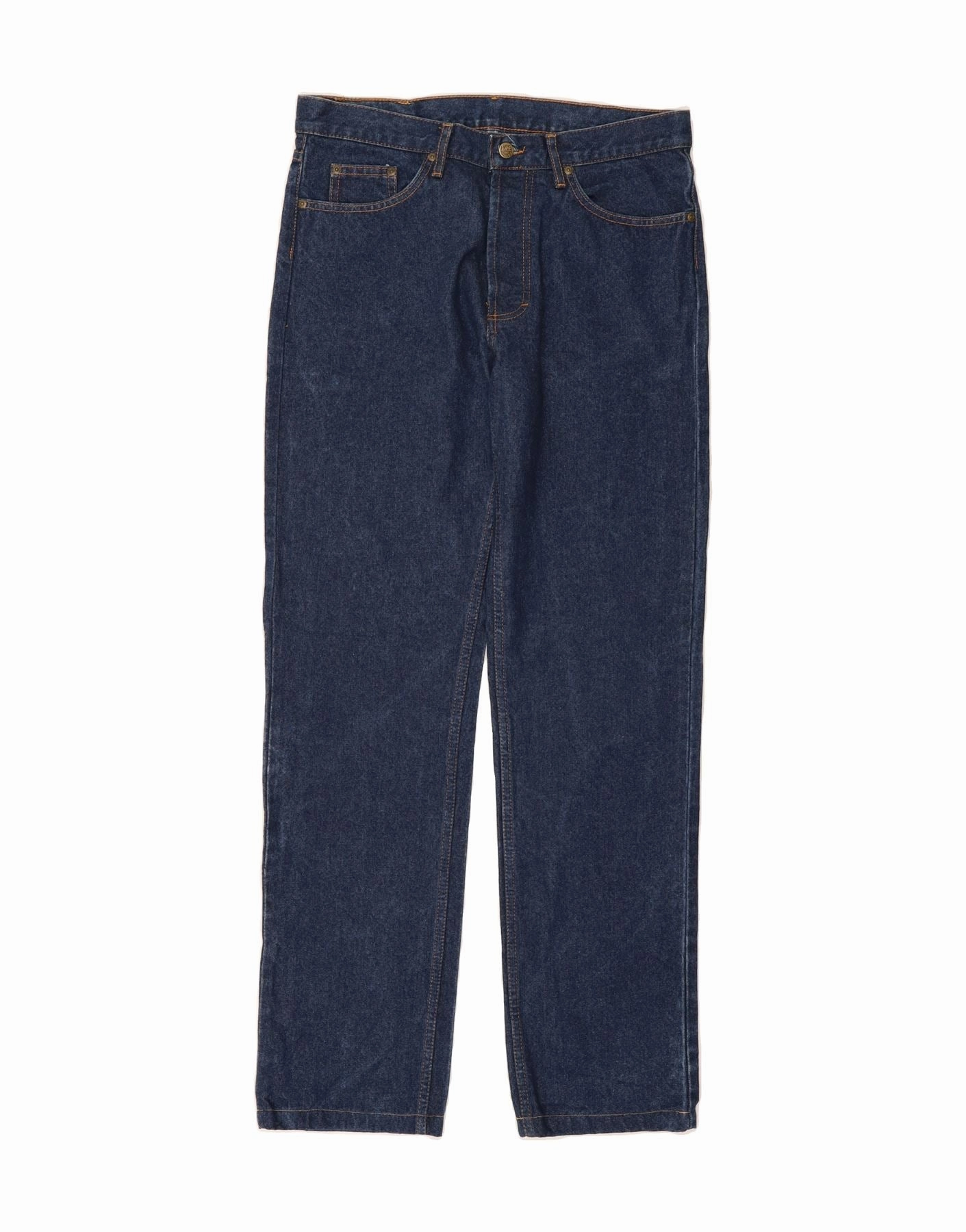 LEE Womens Straight Jeans EU 42 Large W34 L33 Blue Cotton