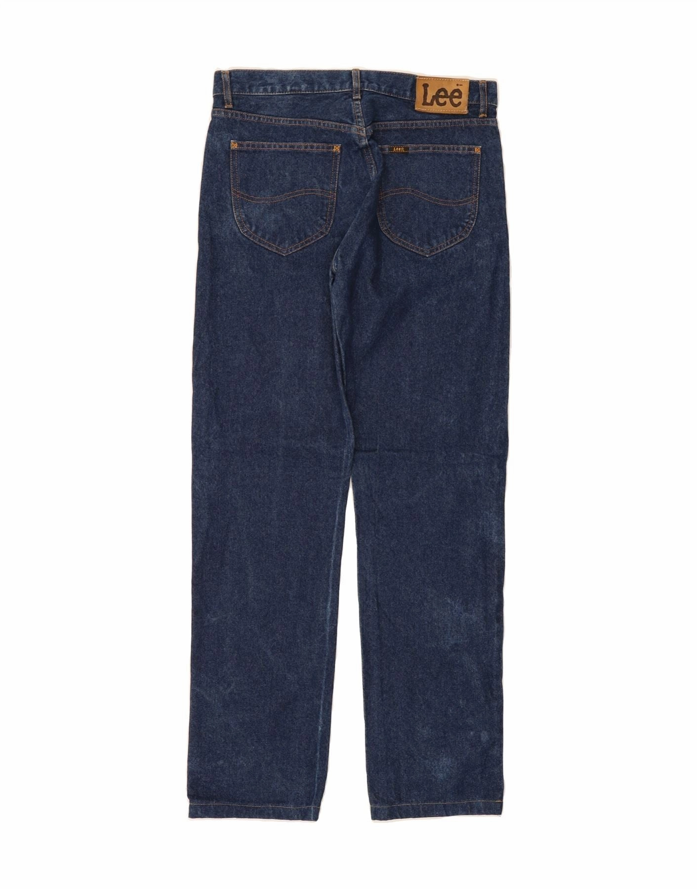 LEE Womens Straight Jeans EU 42 Large W34 L33 Blue Cotton