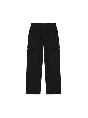 Mens DNA Double Jersey Cargo Trousers—black