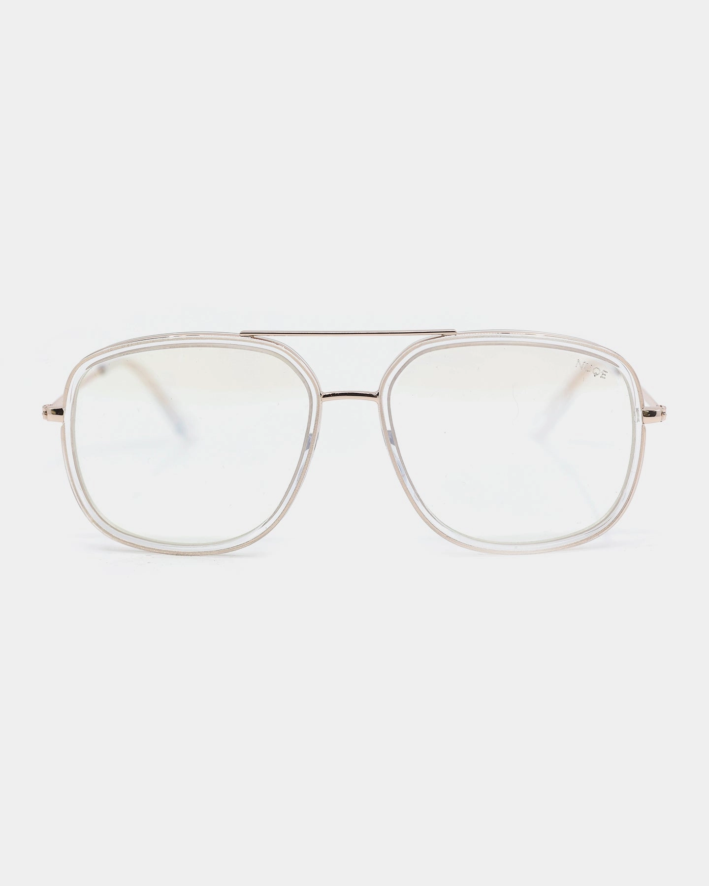 NUQE Men's Lee Bluelight Glasses Clear/Gold/Bluelight