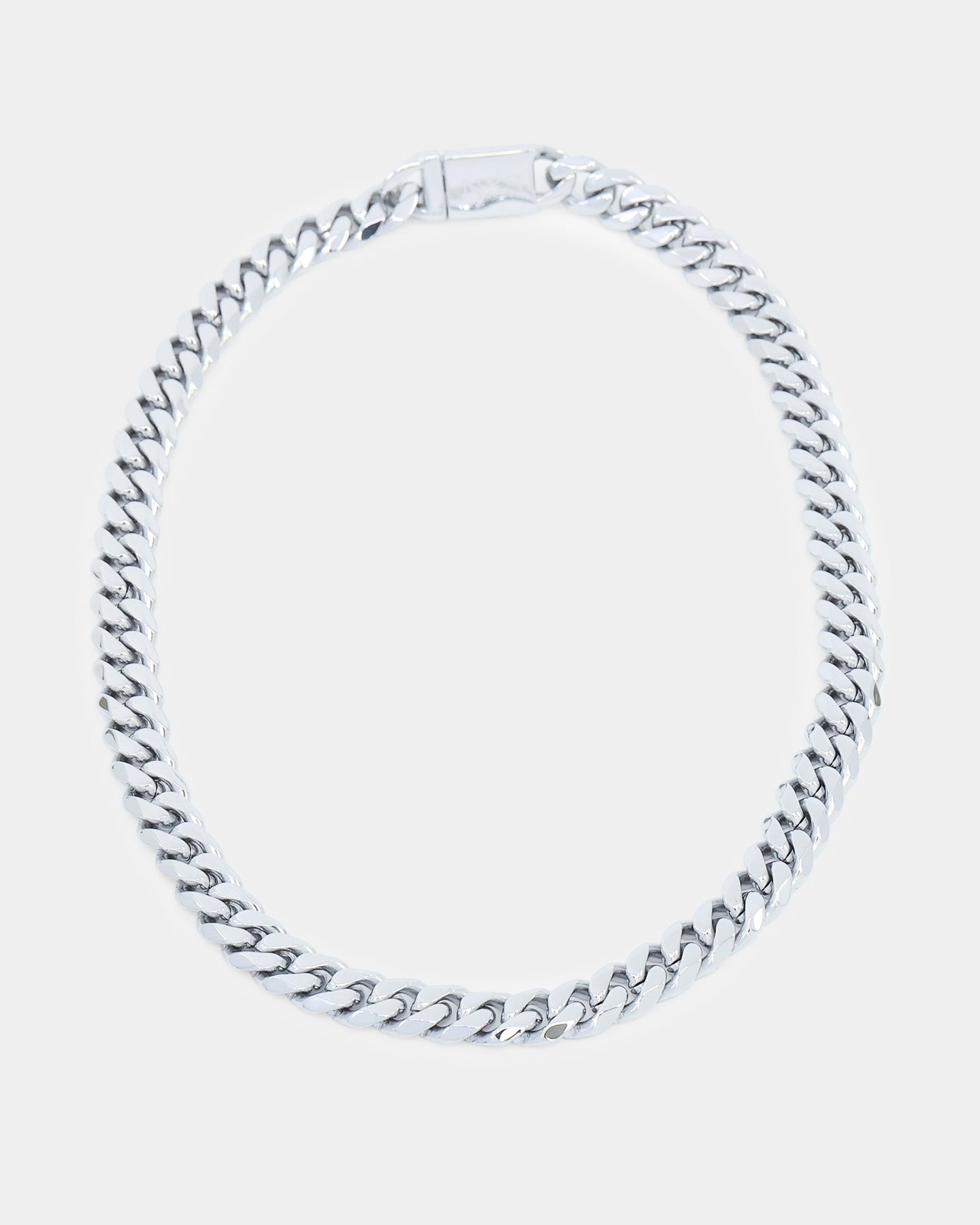 NXS 10mm Cuban Chain White Gold