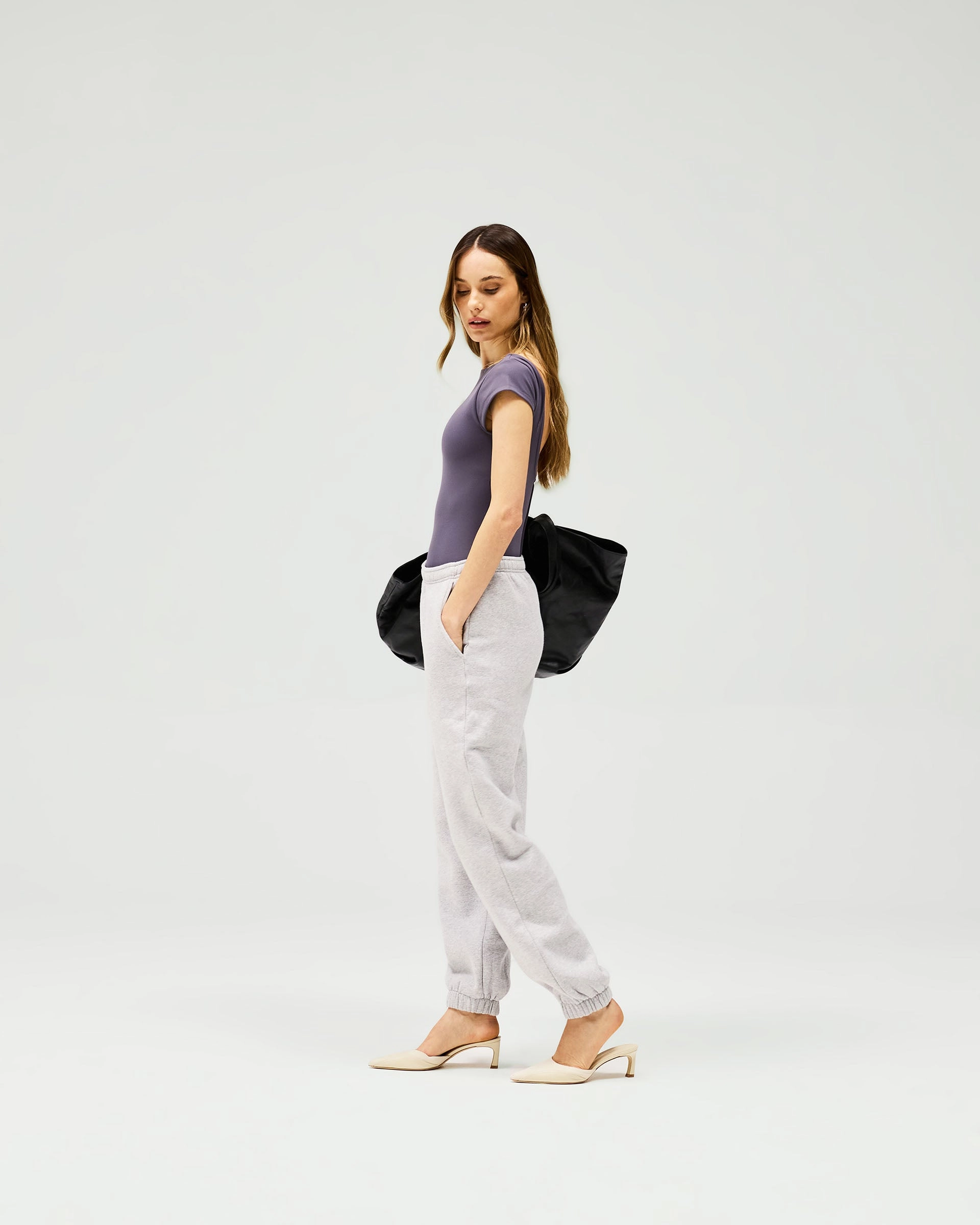 Owners Club Track Pant - Grey Marl