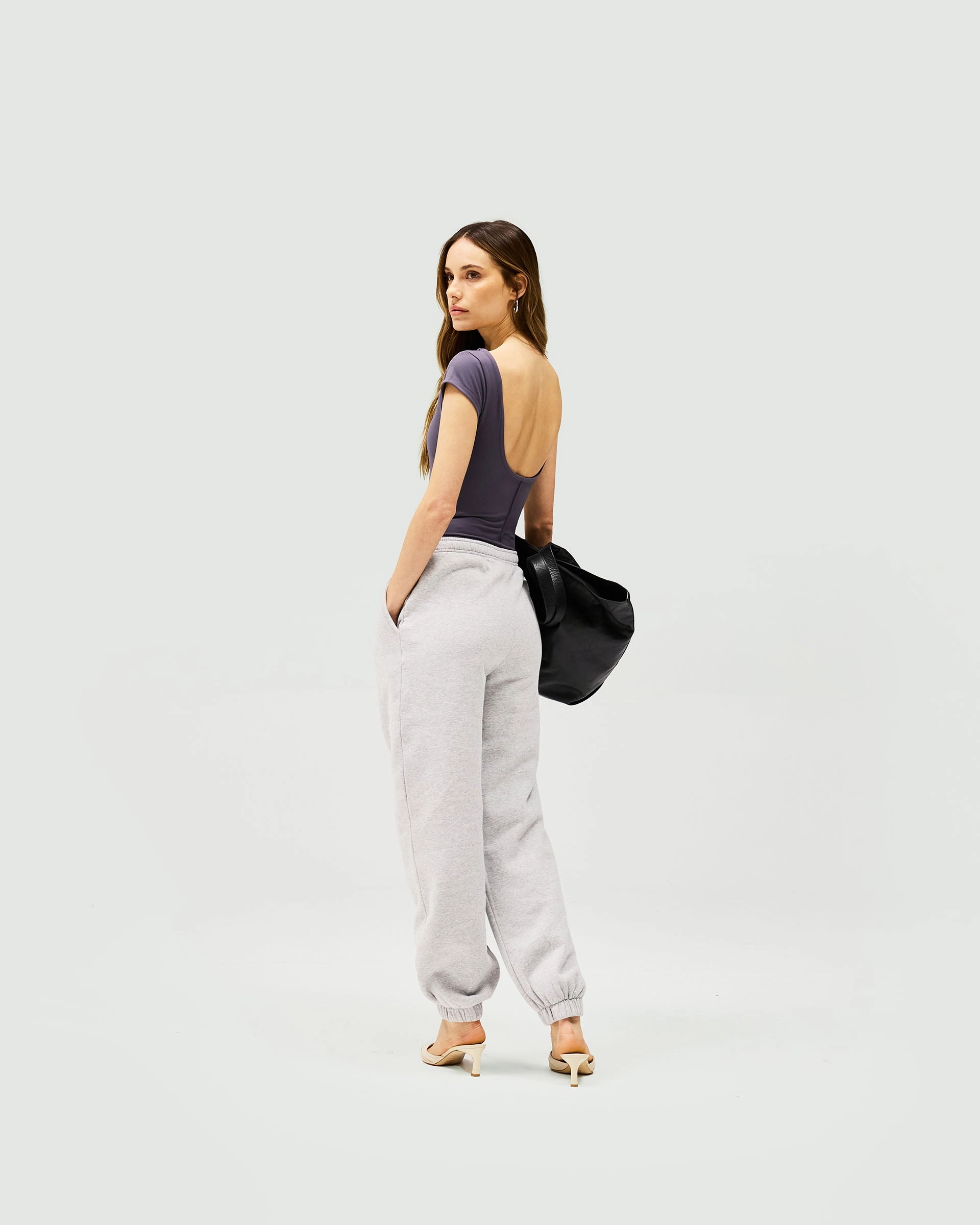 Owners Club Track Pant - Grey Marl