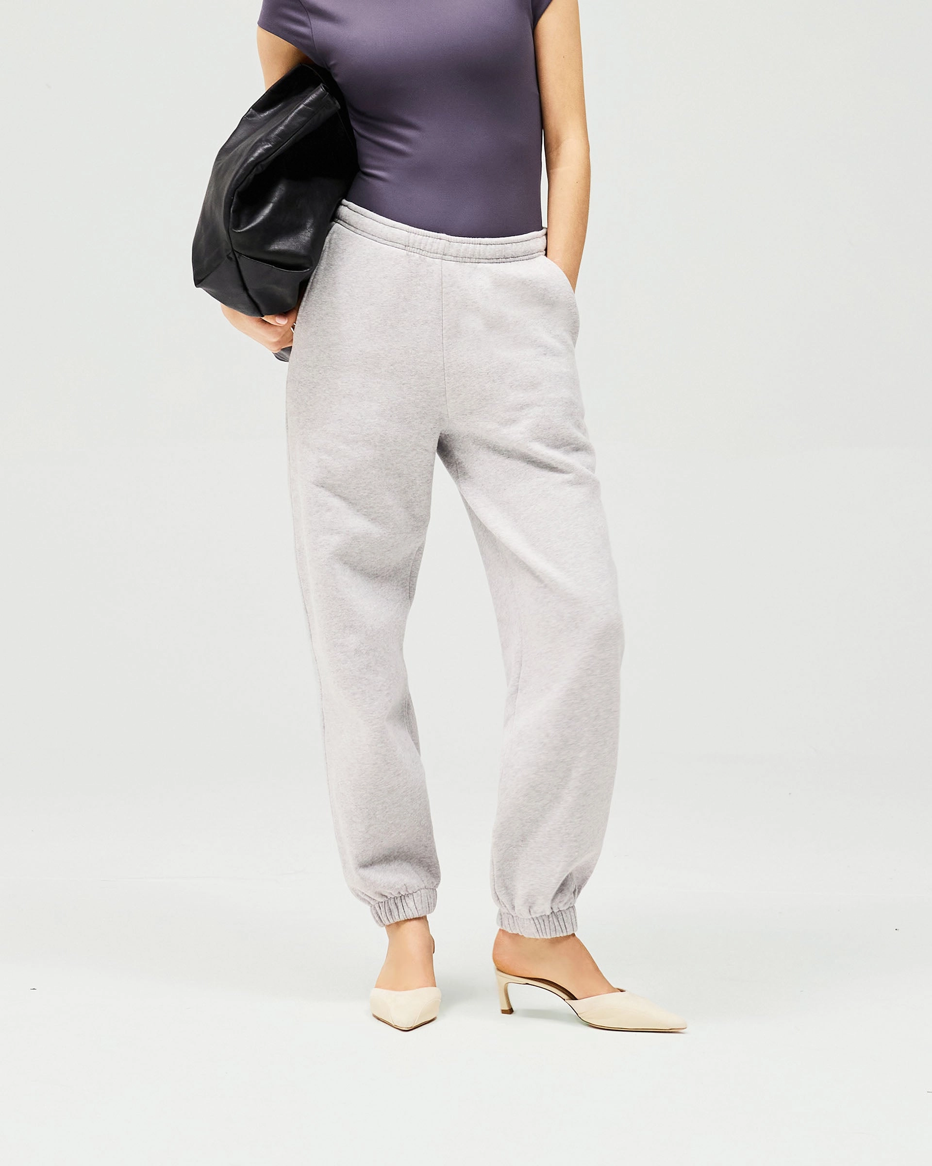 Owners Club Track Pant - Grey Marl