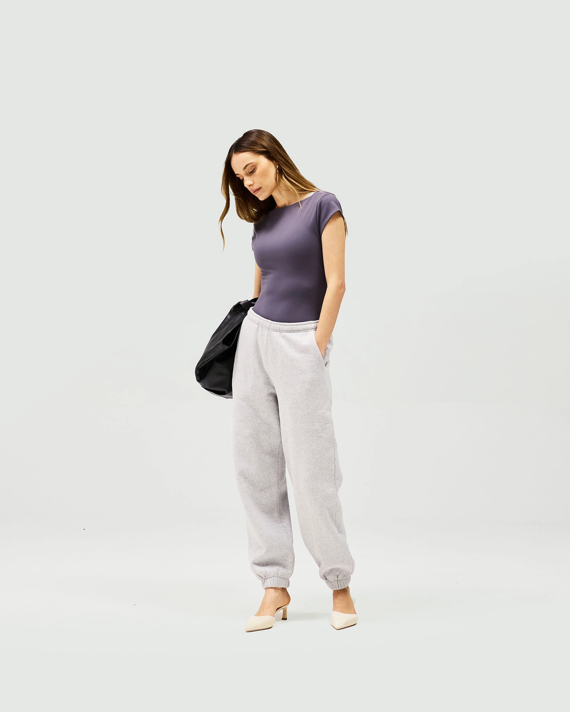 Owners Club Track Pant - Grey Marl