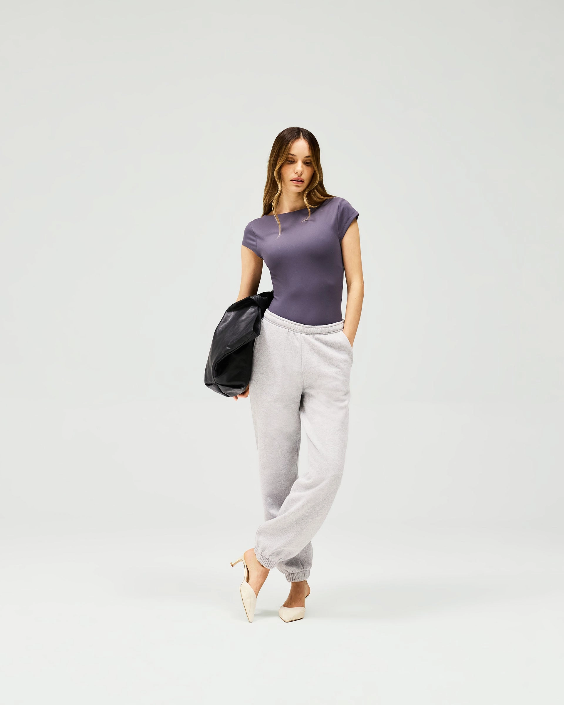 Owners Club Track Pant - Grey Marl