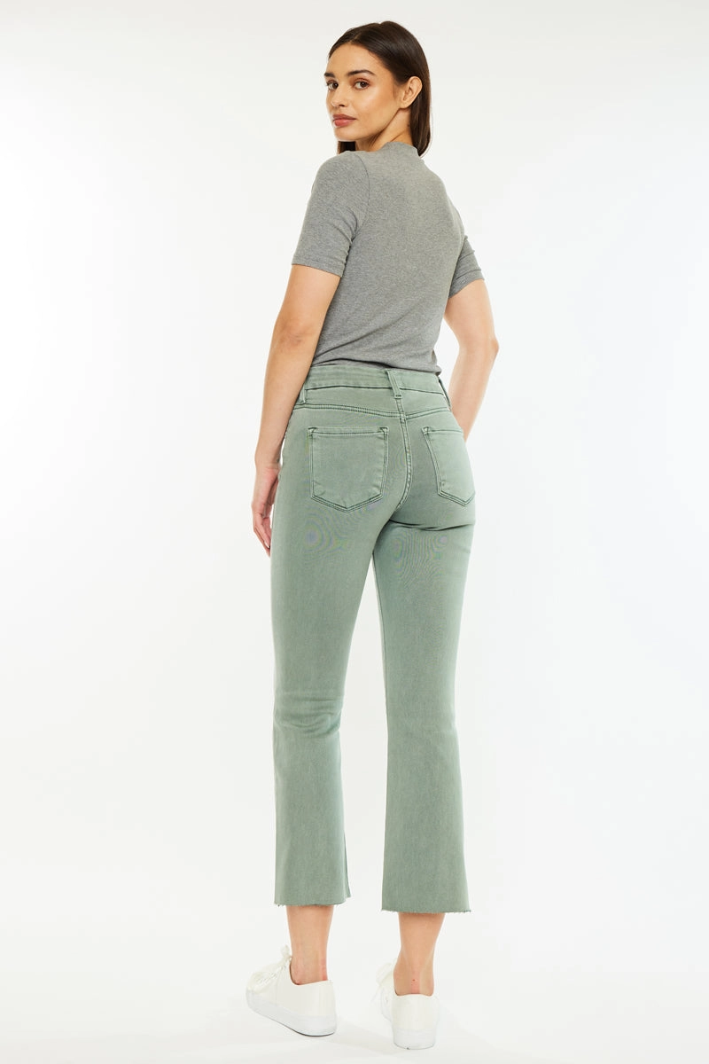 Perla High Rise Crop Bootcut