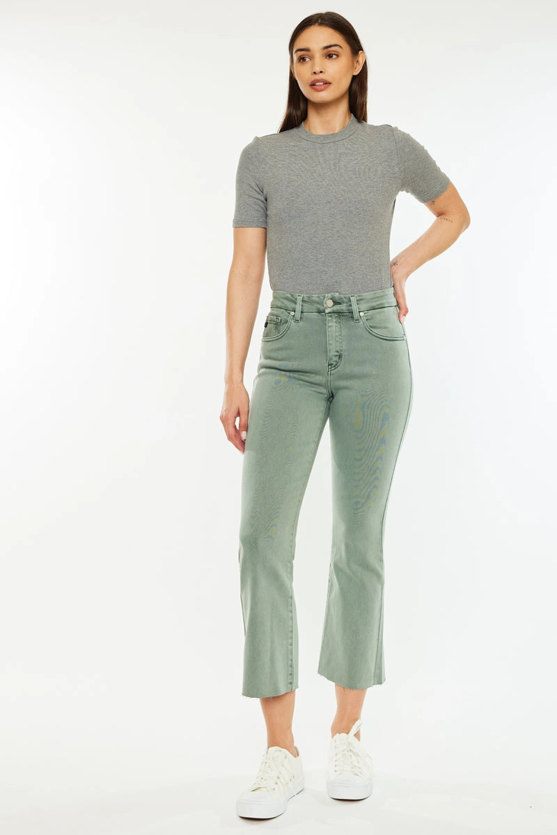 Perla High Rise Crop Bootcut