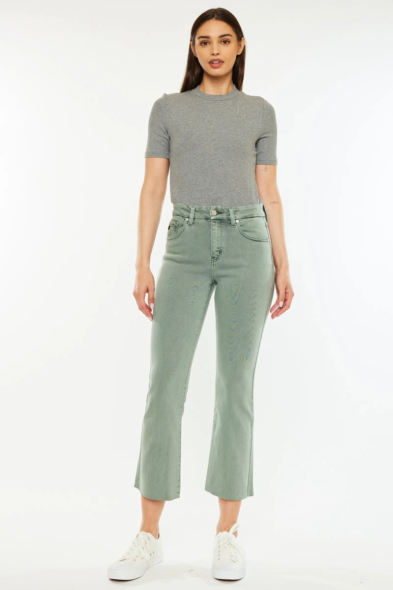 Perla High Rise Crop Bootcut