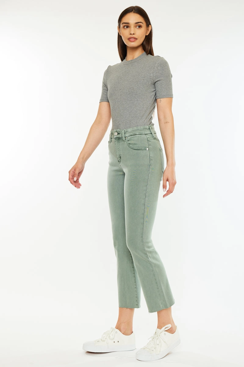 Perla High Rise Crop Bootcut