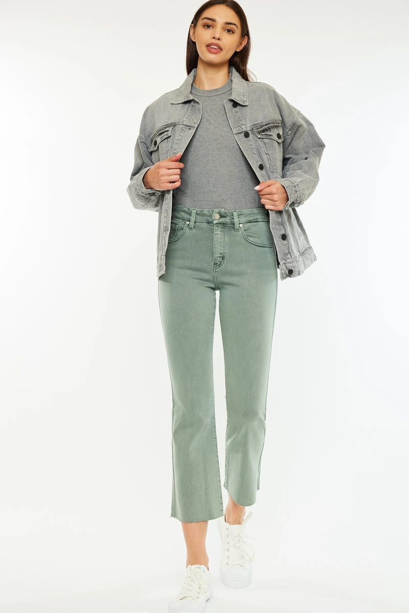 Perla High Rise Crop Bootcut