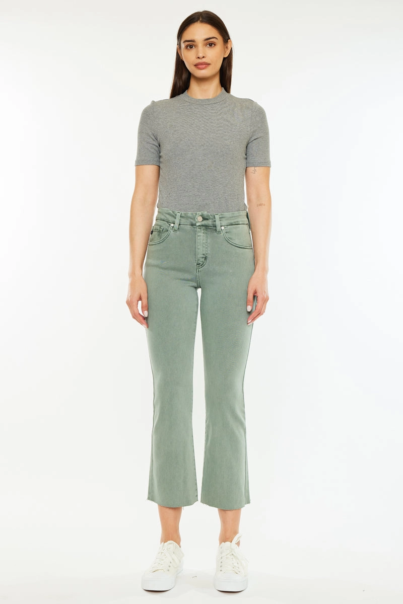 Perla High Rise Crop Bootcut