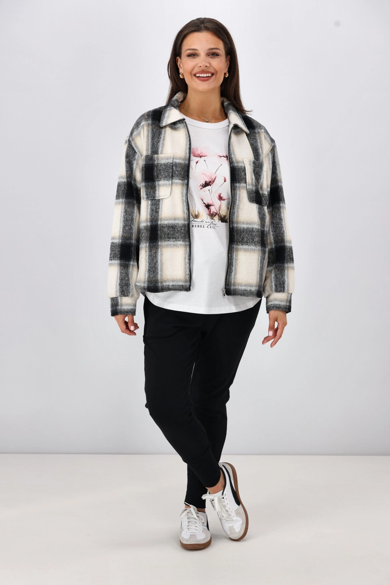 Rebel Club Watercolour Whispers Capsleeve Tee White