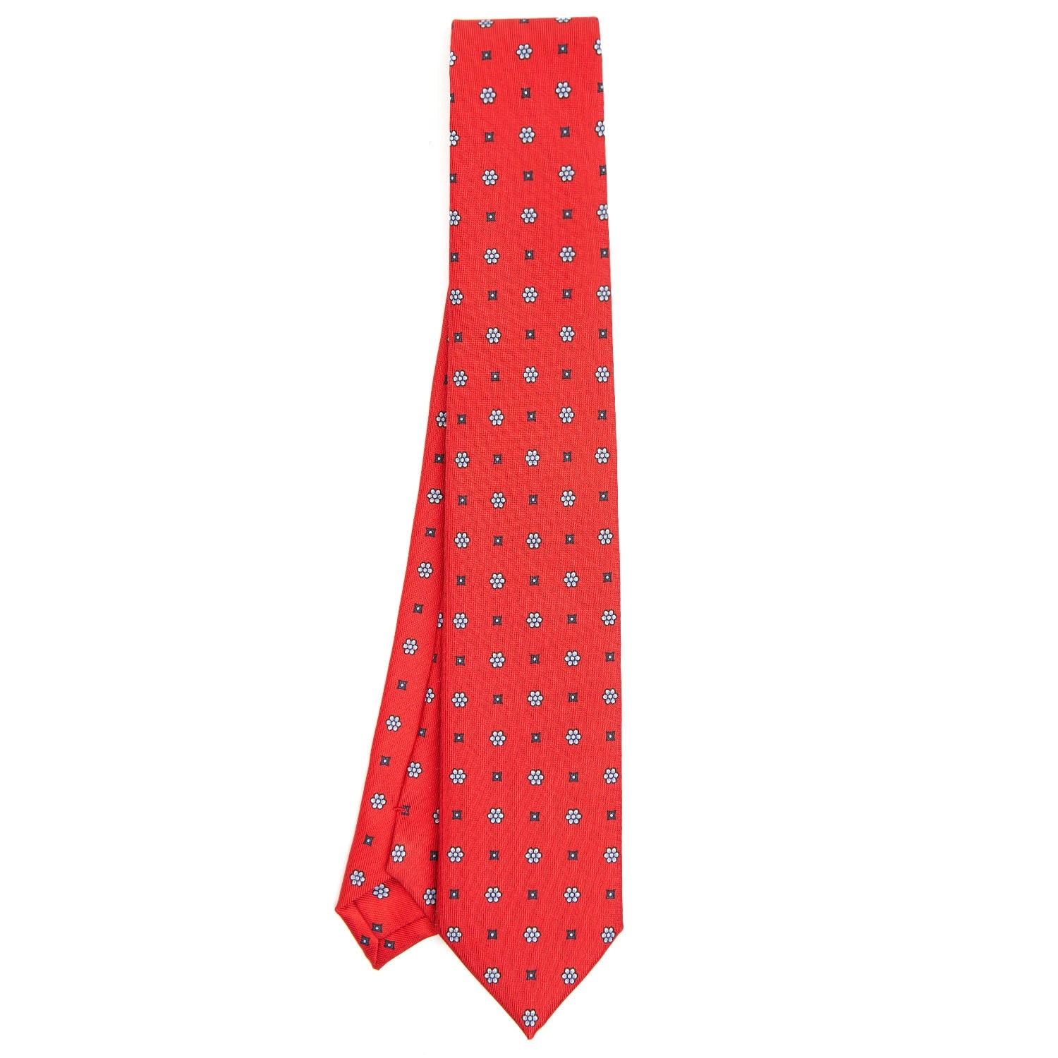 RED LADY SILK PRINTED TIE 7 CM
