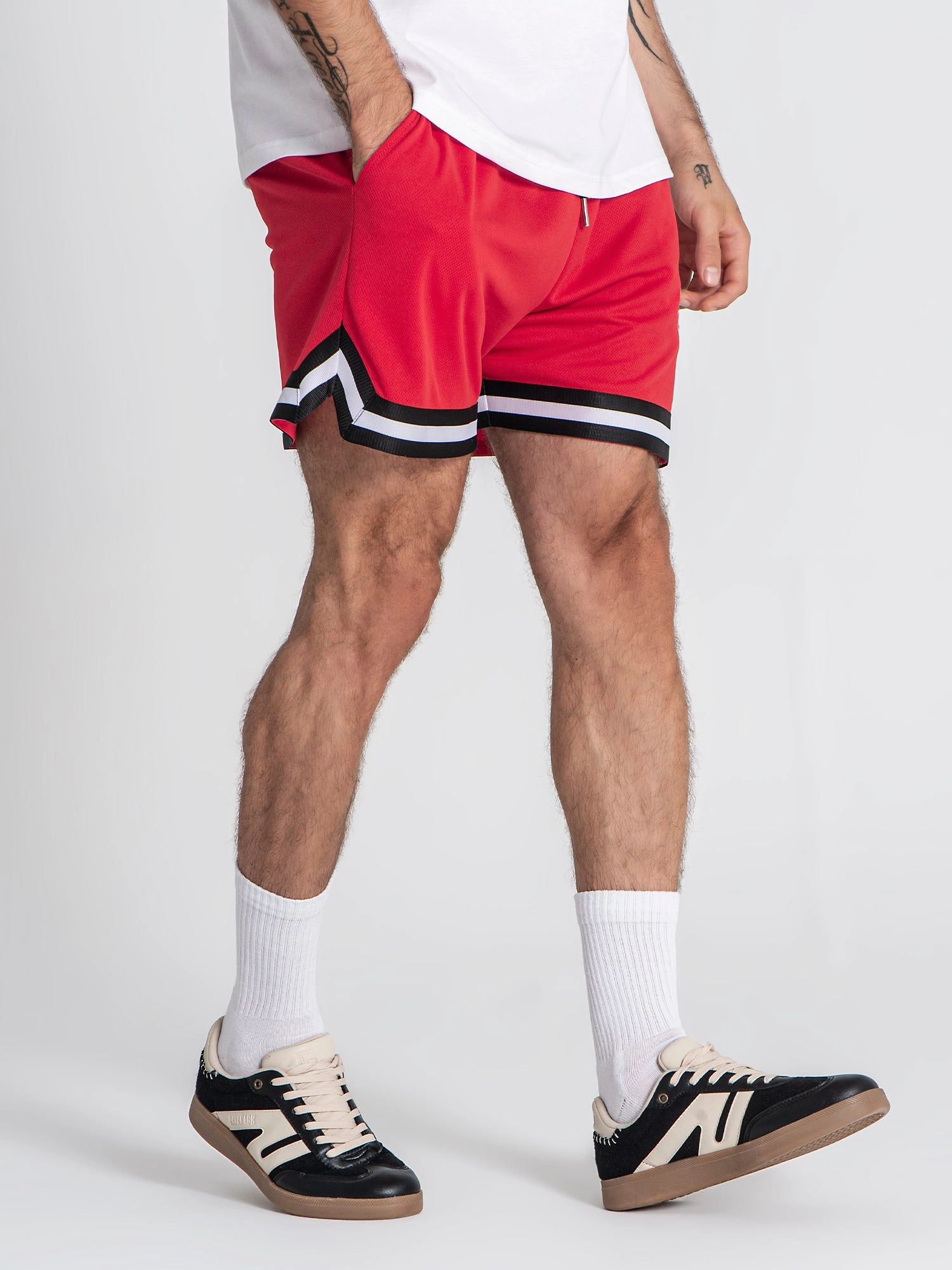 Red Rotate Shorts