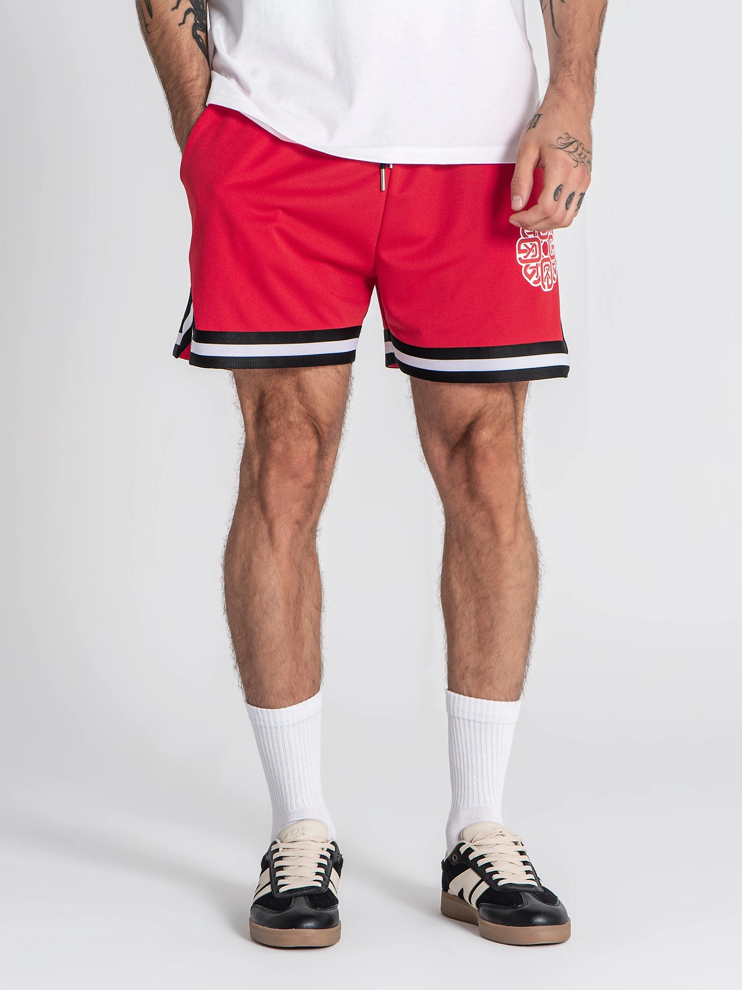 Red Rotate Shorts