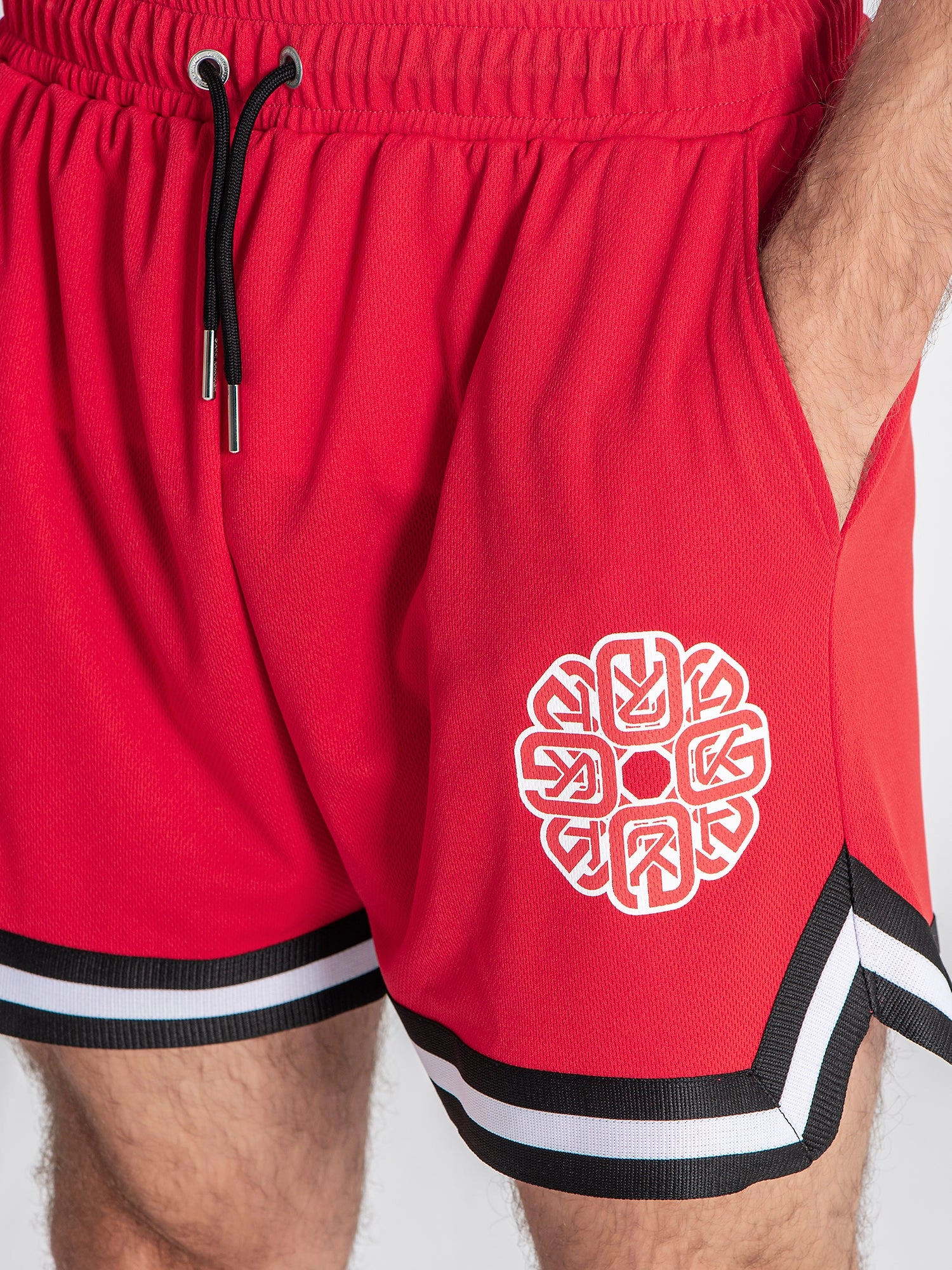 Red Rotate Shorts