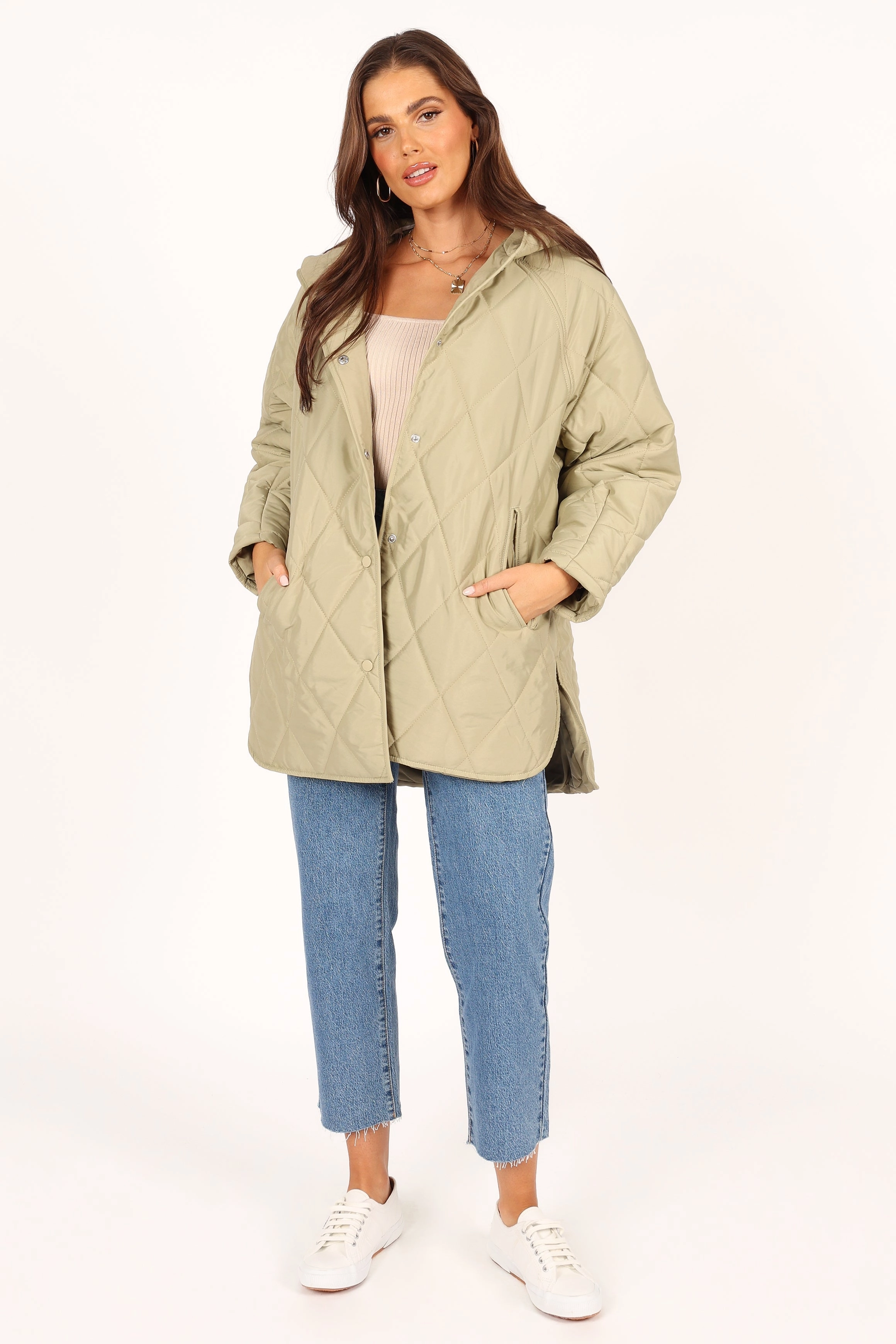 Sally Quilted Jacket - Green