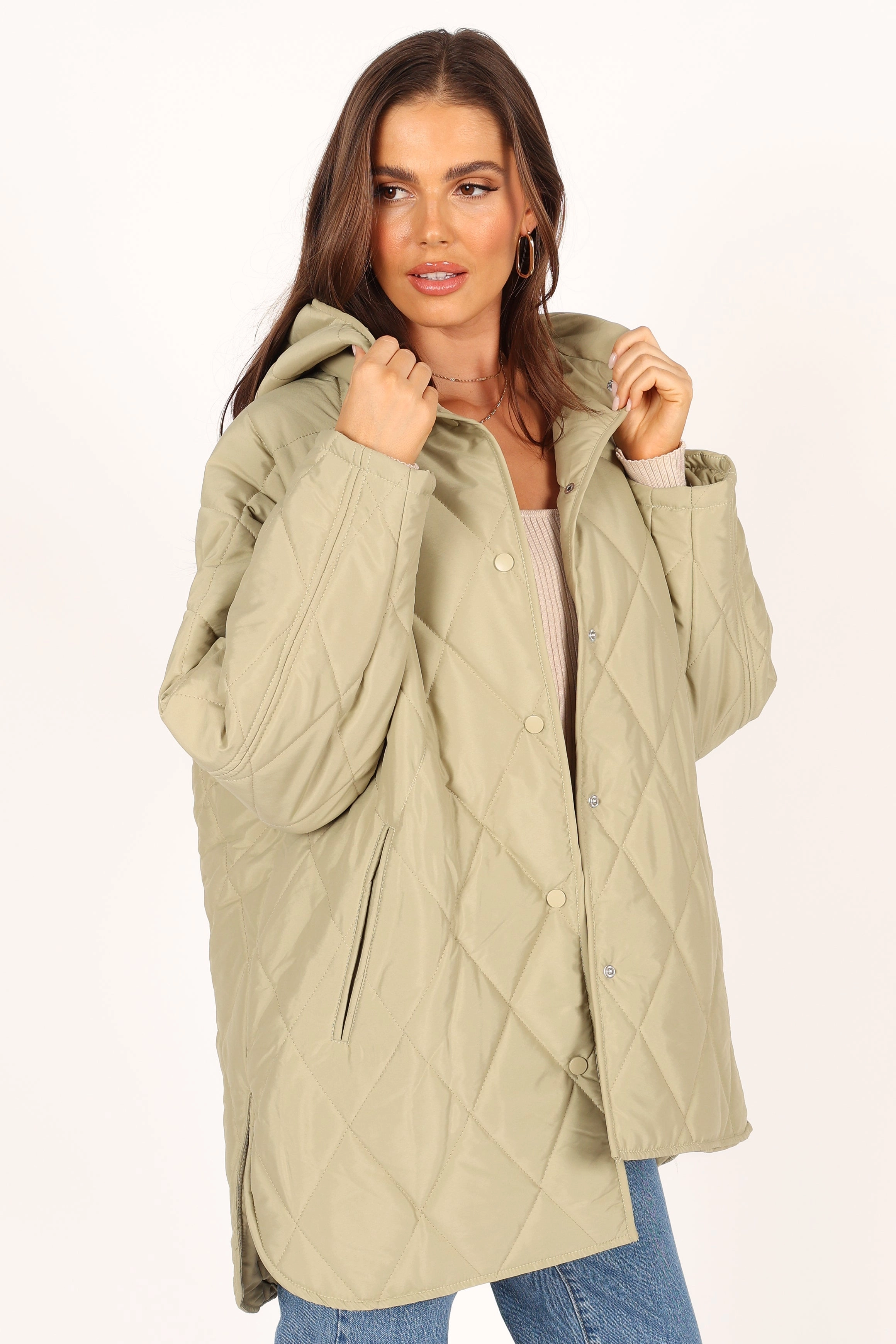 Sally Quilted Jacket - Green
