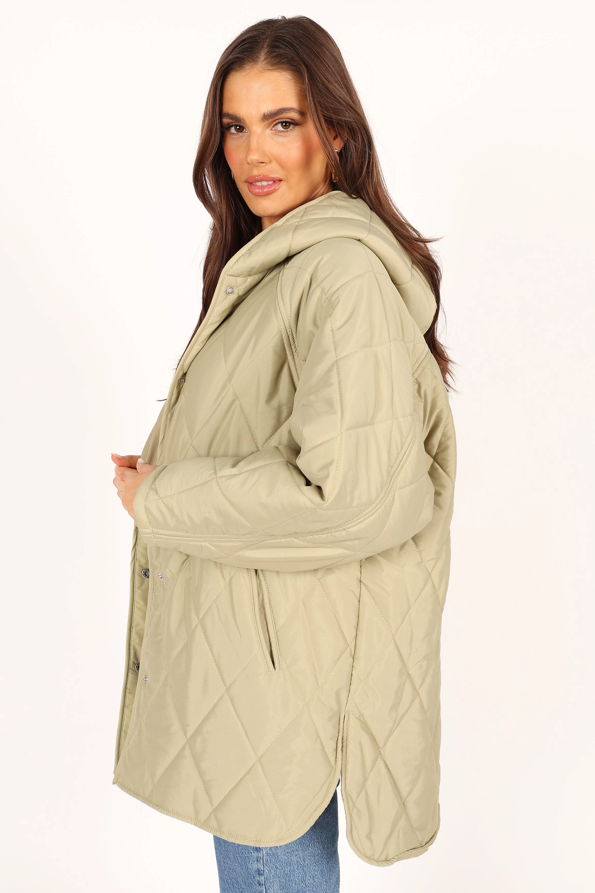 Sally Quilted Jacket - Green