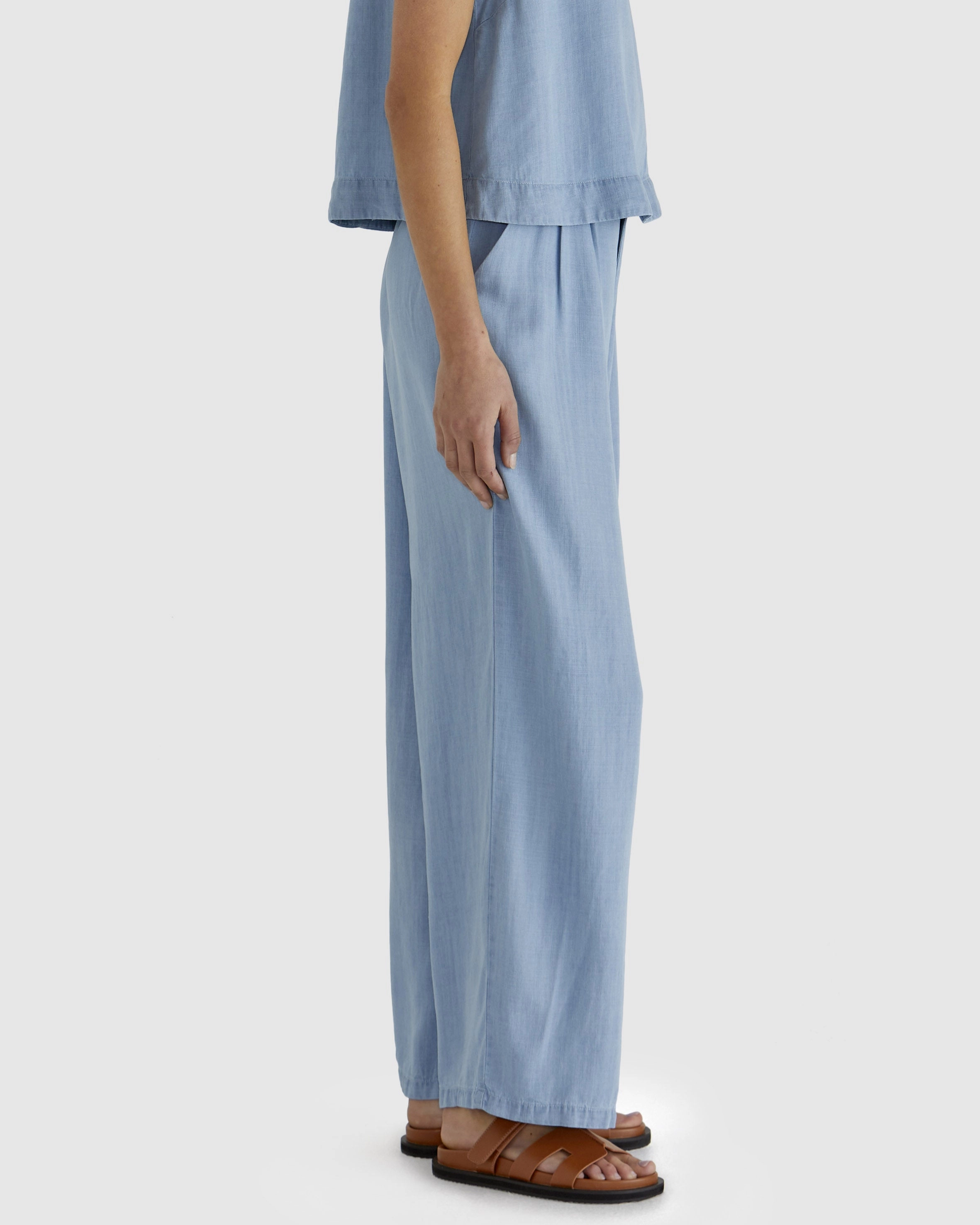 Sass Rye Pant Chambray